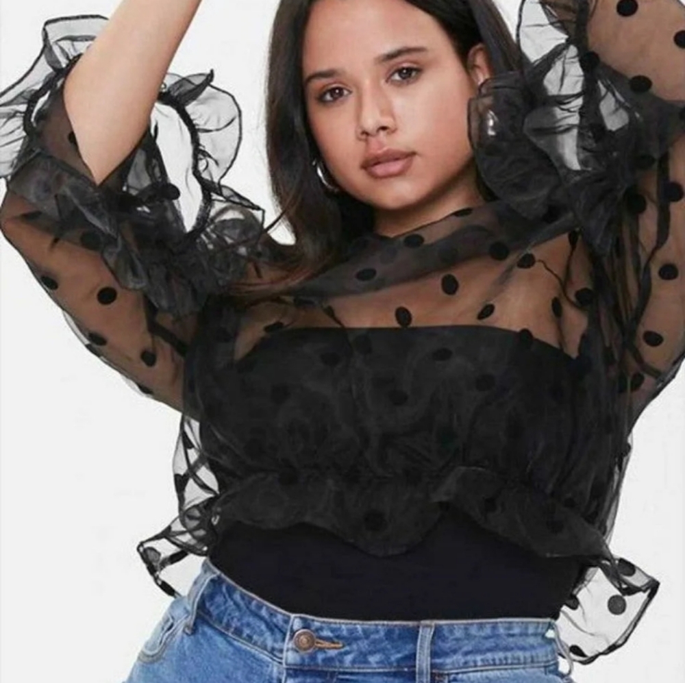 Forever 21 polka dot top